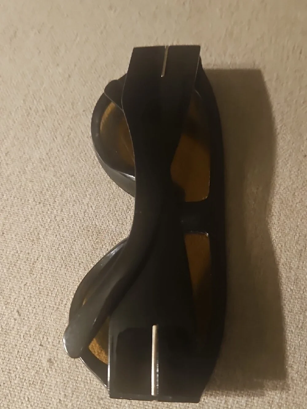 Women's Black Sunglasses with T-Accent